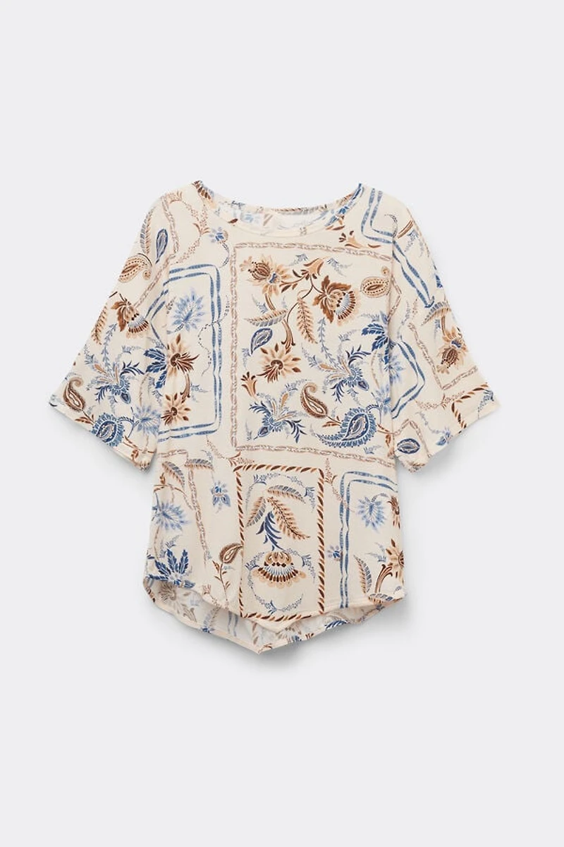 Italian Riviera Fresh Bamboo Short Sleeve Top