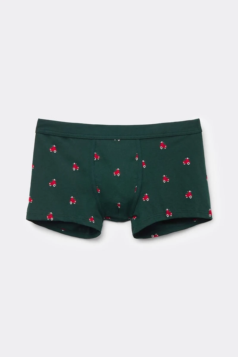 Scooter Print Natural Fresh Cotton Boxers