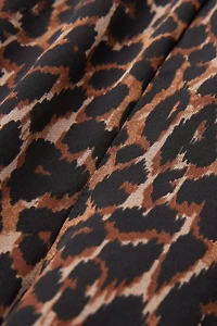 Sensual Attitude Animal Print Viscose Satin Shorts