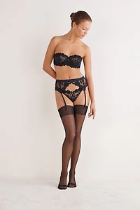 All About Flowers Garter Belt