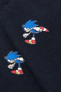 Sonic Print Cotton Knee Socks