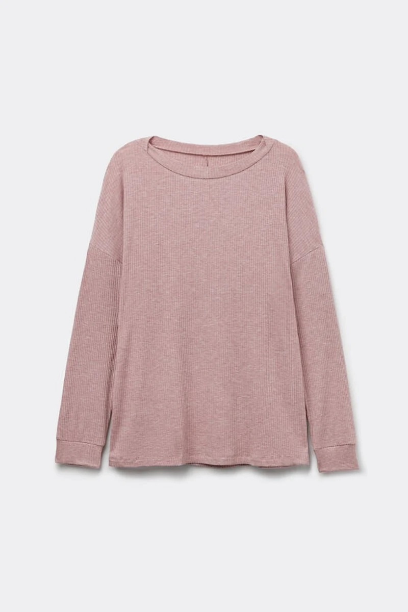 Comfort Chic Bateau Neck Long Sleeve Modal Top
