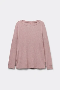 Comfort Chic Bateau Neck Long Sleeve Modal Top