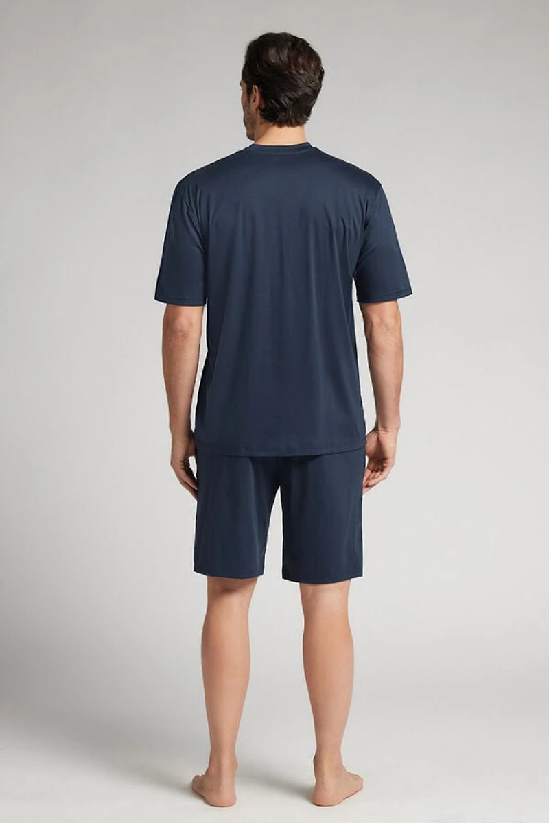 Premium Mercerized Cotton Short Pajamas