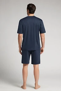 Premium Mercerized Cotton Short Pajamas
