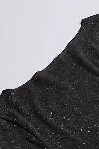 Crewneck Top Modal Light with Cashmere Lamé