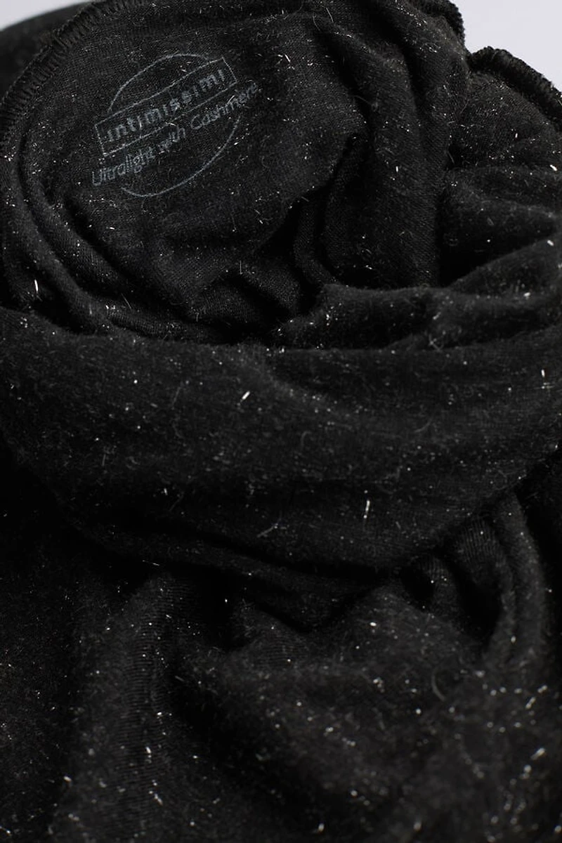 Turtleneck Top Modal Light with Cashmere Lamé