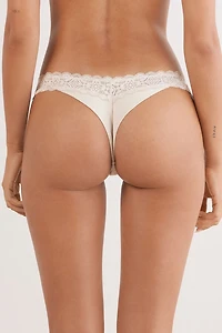 Lace and Cotton ‘80s Style Brazilian