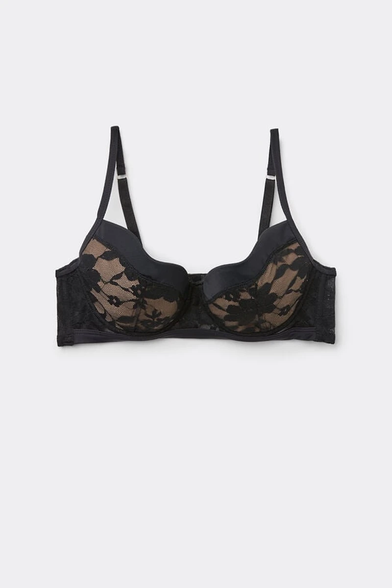 The Art of Romance Padded Lace Balconette Bra