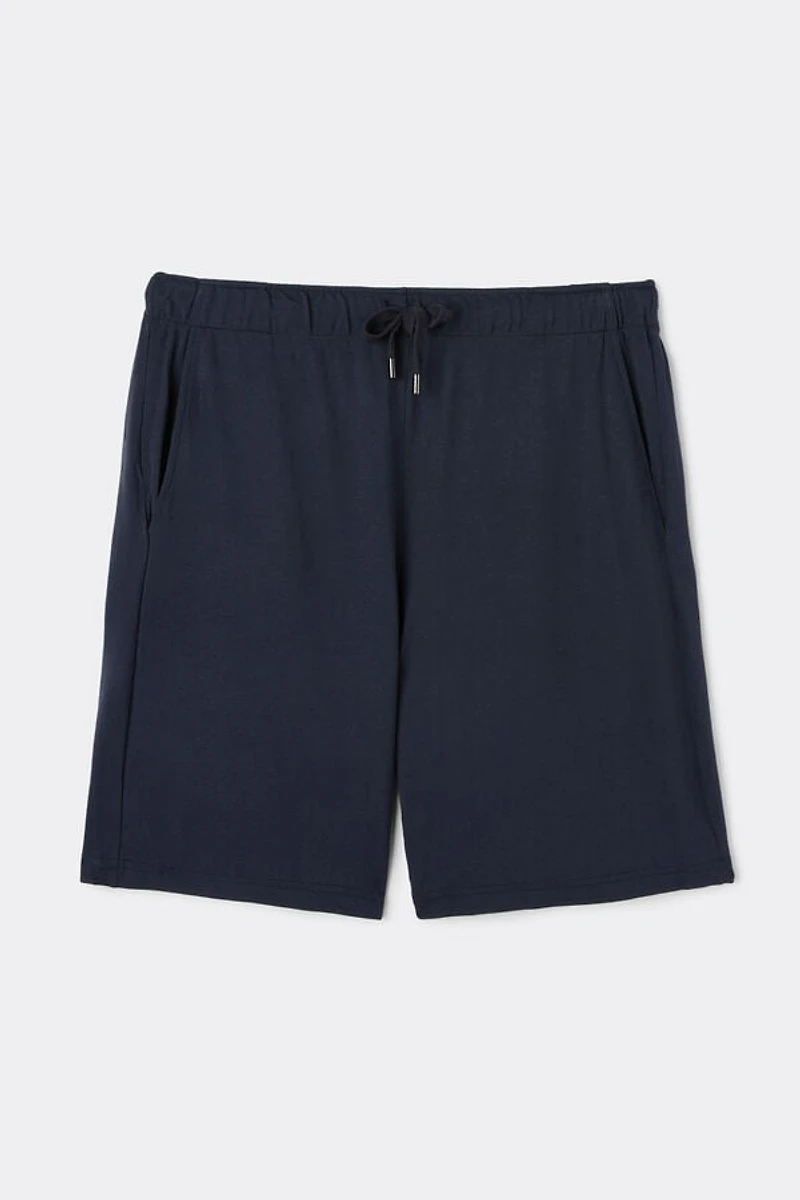 Modal and Silk Piqué Shorts