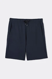 Modal and Silk Piqué Shorts