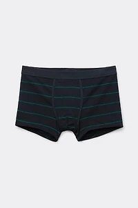 Blue Green Stripe Print Superior Cotton Boxers