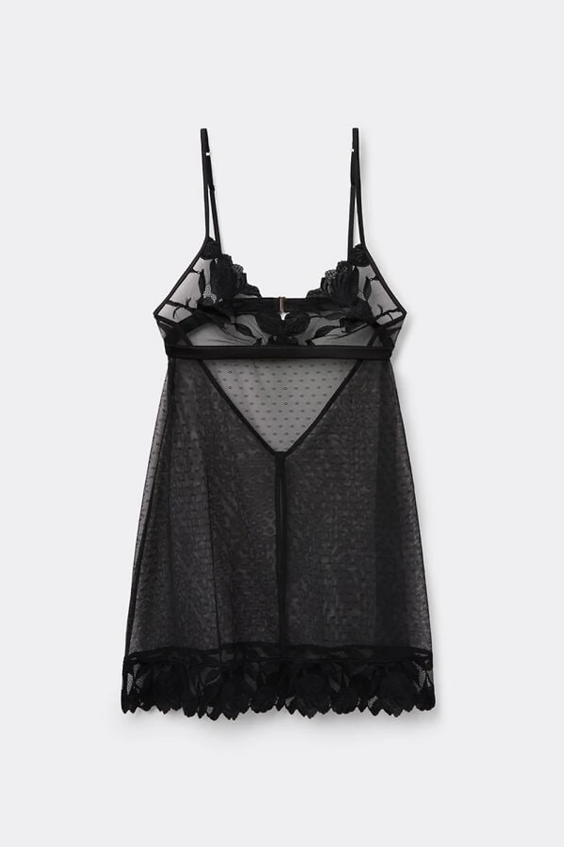 All About Flowers Lace and Tulle Babydoll