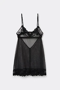 All About Flowers Lace and Tulle Babydoll
