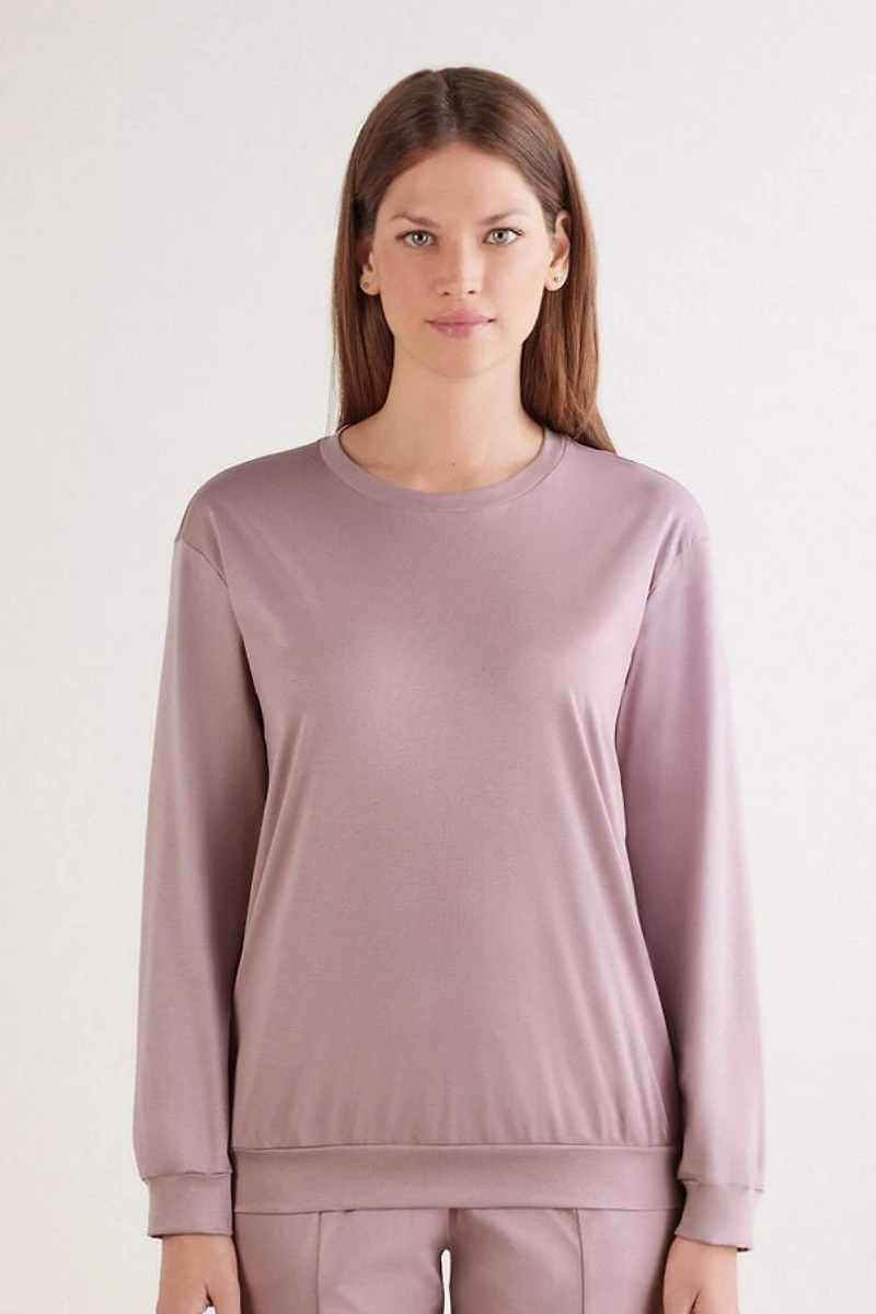 Elevated Cotton Long Sleeve Top