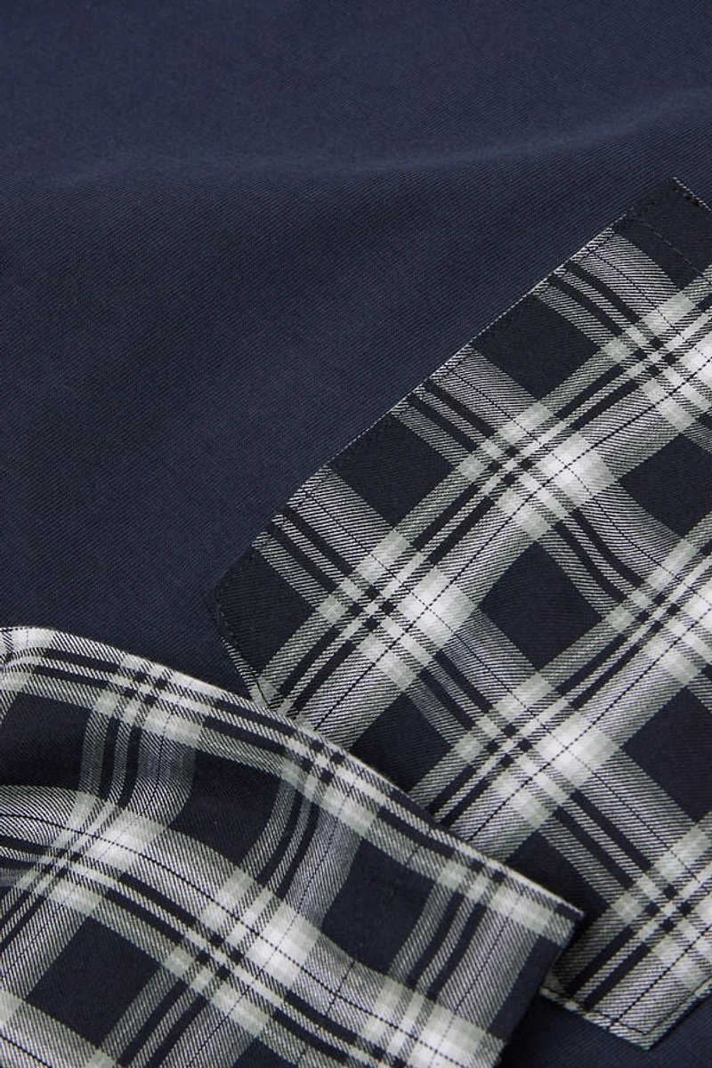 Check Cloth and Cotton Short Pajamas