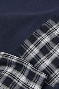 Check Cloth and Cotton Short Pajamas