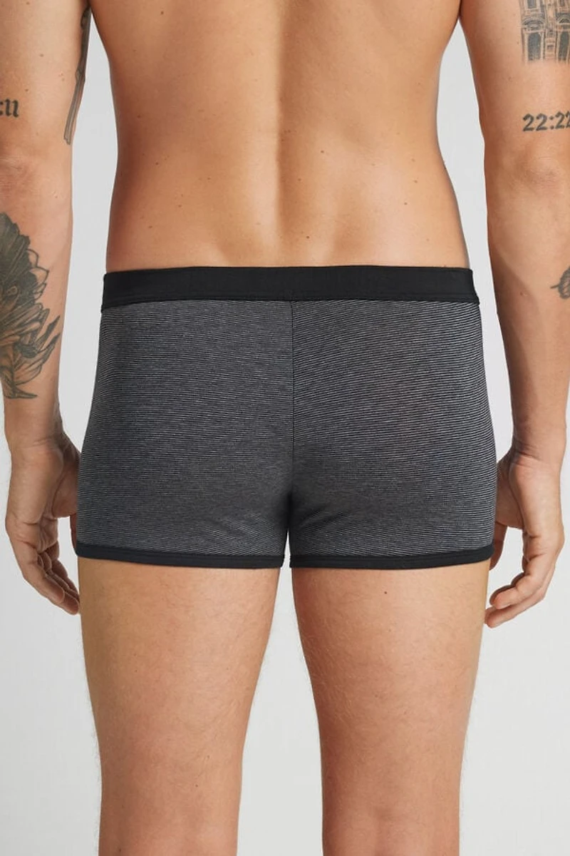 Micro-Stripe Print Superior Cotton Boxers