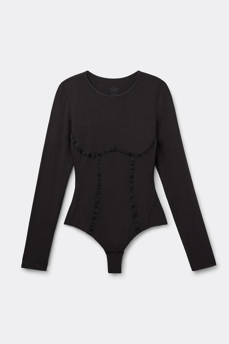 Handcrafted Luxury Fresh Bamboo Long Sleeve Bodysuit