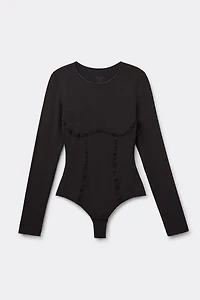 Handcrafted Luxury Fresh Bamboo Long Sleeve Bodysuit