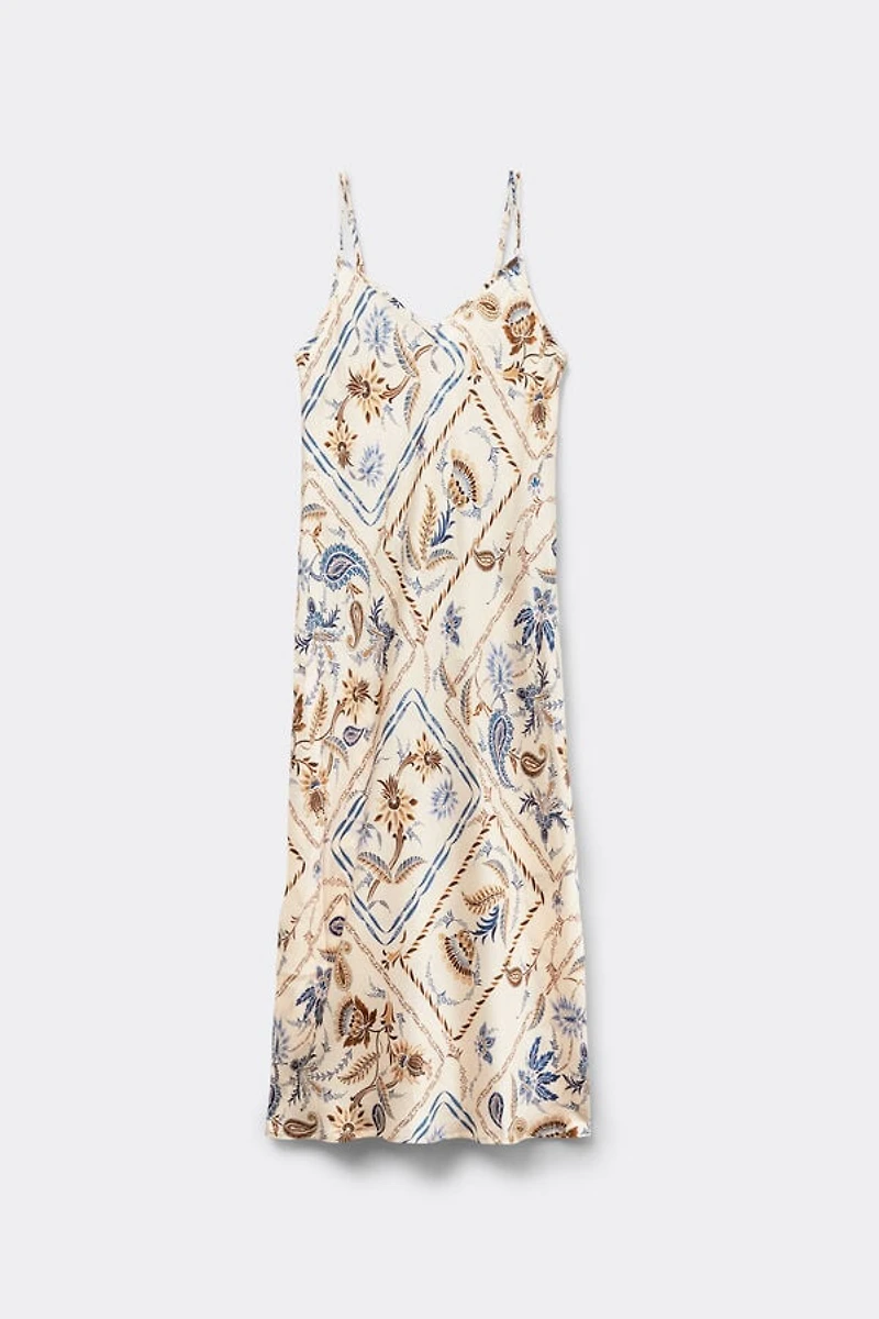 Italian Riviera Long Silk Nightgown