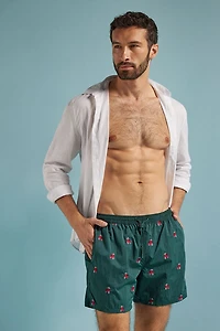 Embroidered Scooter Swim Trunks