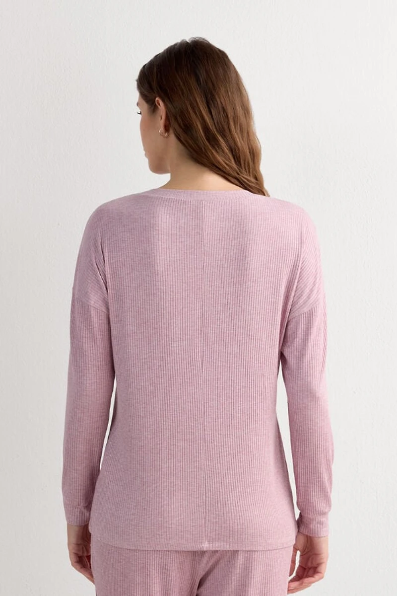 Comfort Chic Bateau Neck Long Sleeve Modal Top