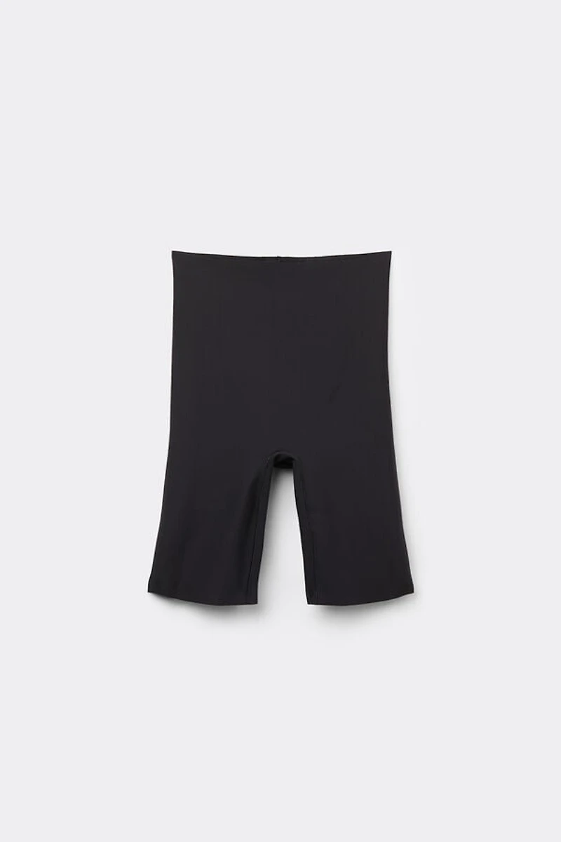 Raw-Cut Microfiber Shorts