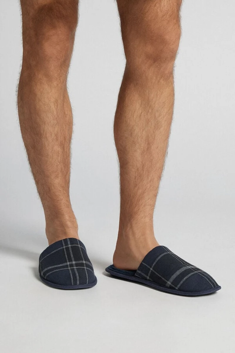 Tartan Print Slippers