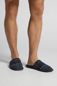 Tartan Print Slippers