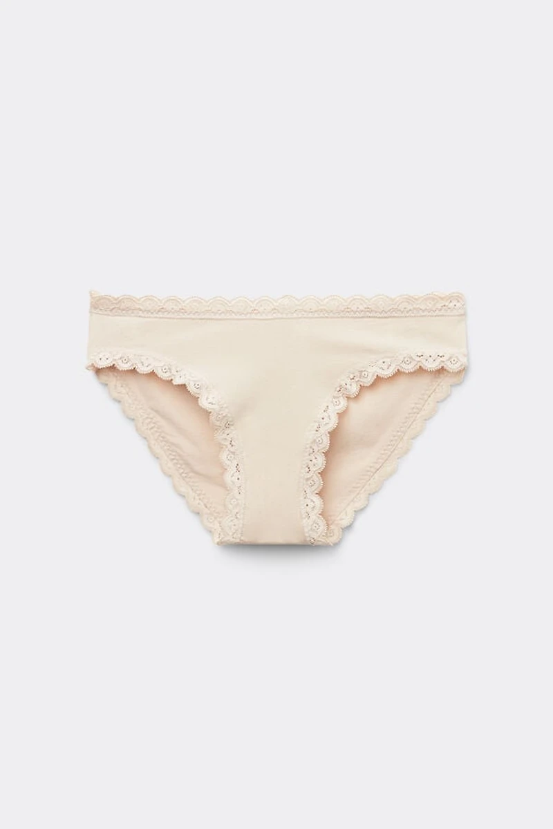Cotton and Lace Panties