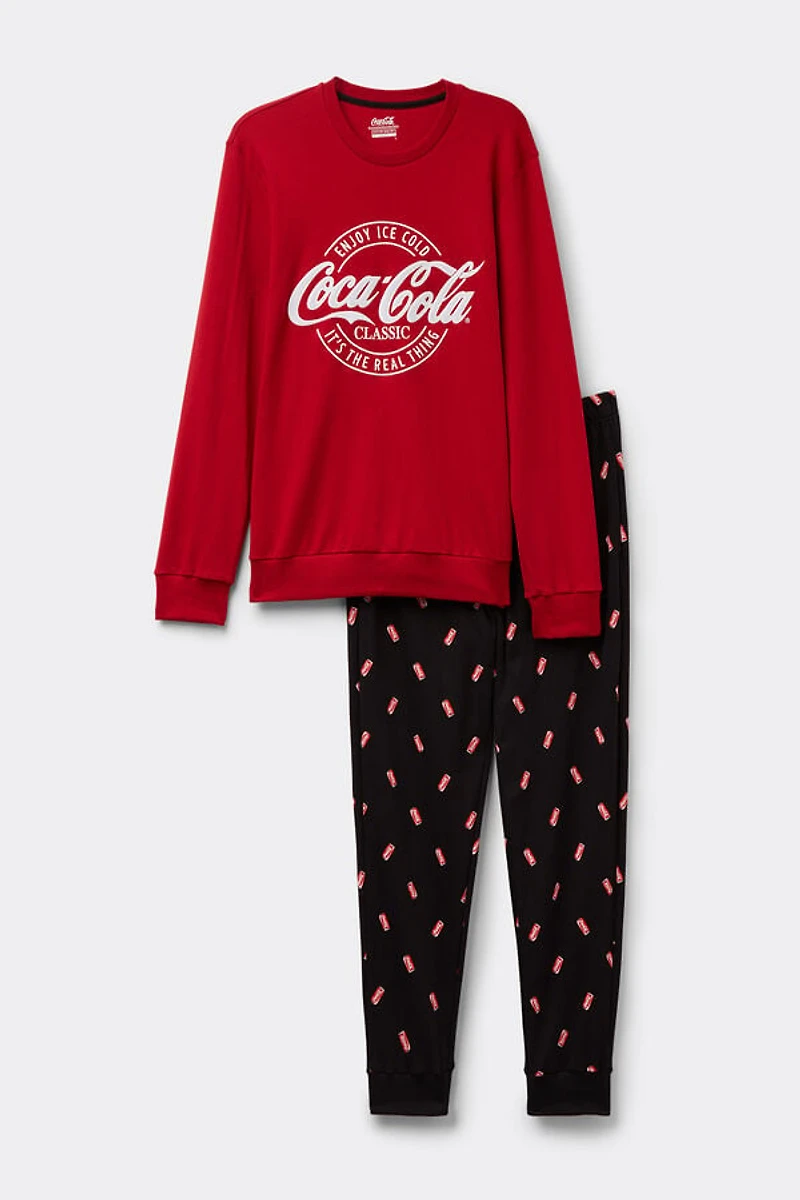 Coca-Cola® Logo Cotton Full Length Pajamas