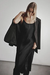 Midi-Length Slip Silk