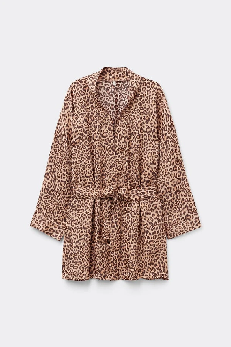 Pretty Savage Viscose Satin Kimono