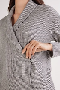 Soft Tricot Cardigan Wrap Sweater