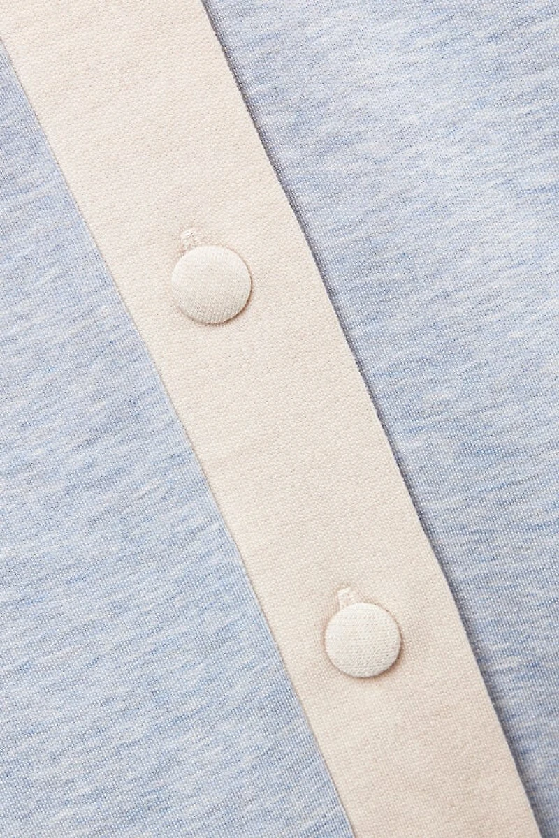Cold Winter Night Button Up Top Modal with Wool