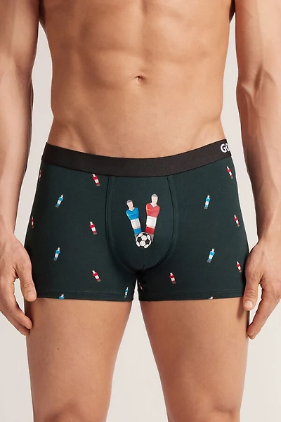 Foosball Print Superior Cotton Boxers