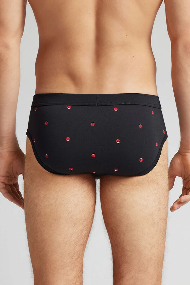 Ladybug Print Superior Cotton Briefs