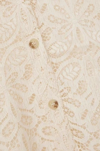 Italian Rivera Short Sleeve Lace Shirt