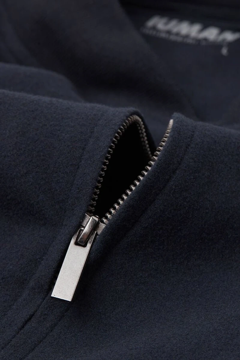 Cloth Fabric Zip Bomber Jacket