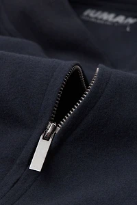 Cloth Fabric Zip Bomber Jacket