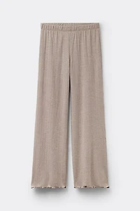 Luxyury Softness Full Length Modal Palazzo Pants with Cashmere