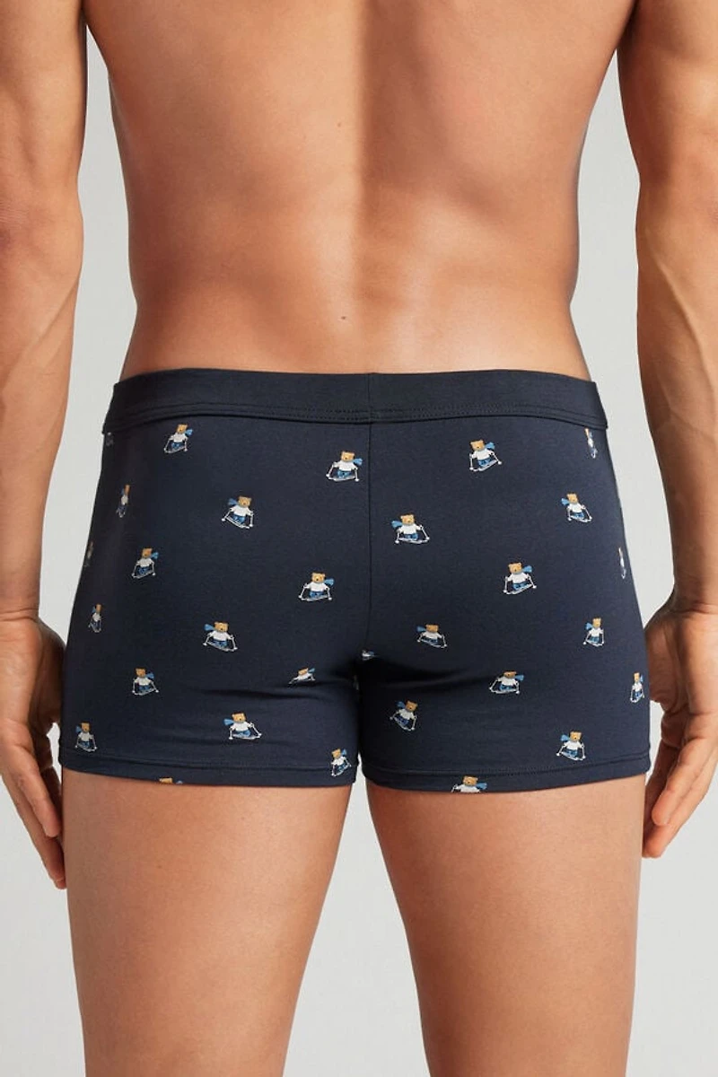 Ski Bear Print Superior Cotton Boxers