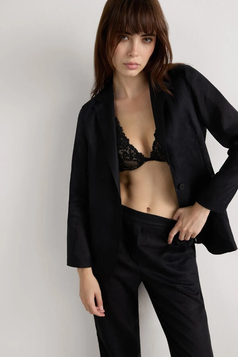 The Pure Linen Jacket Fabric