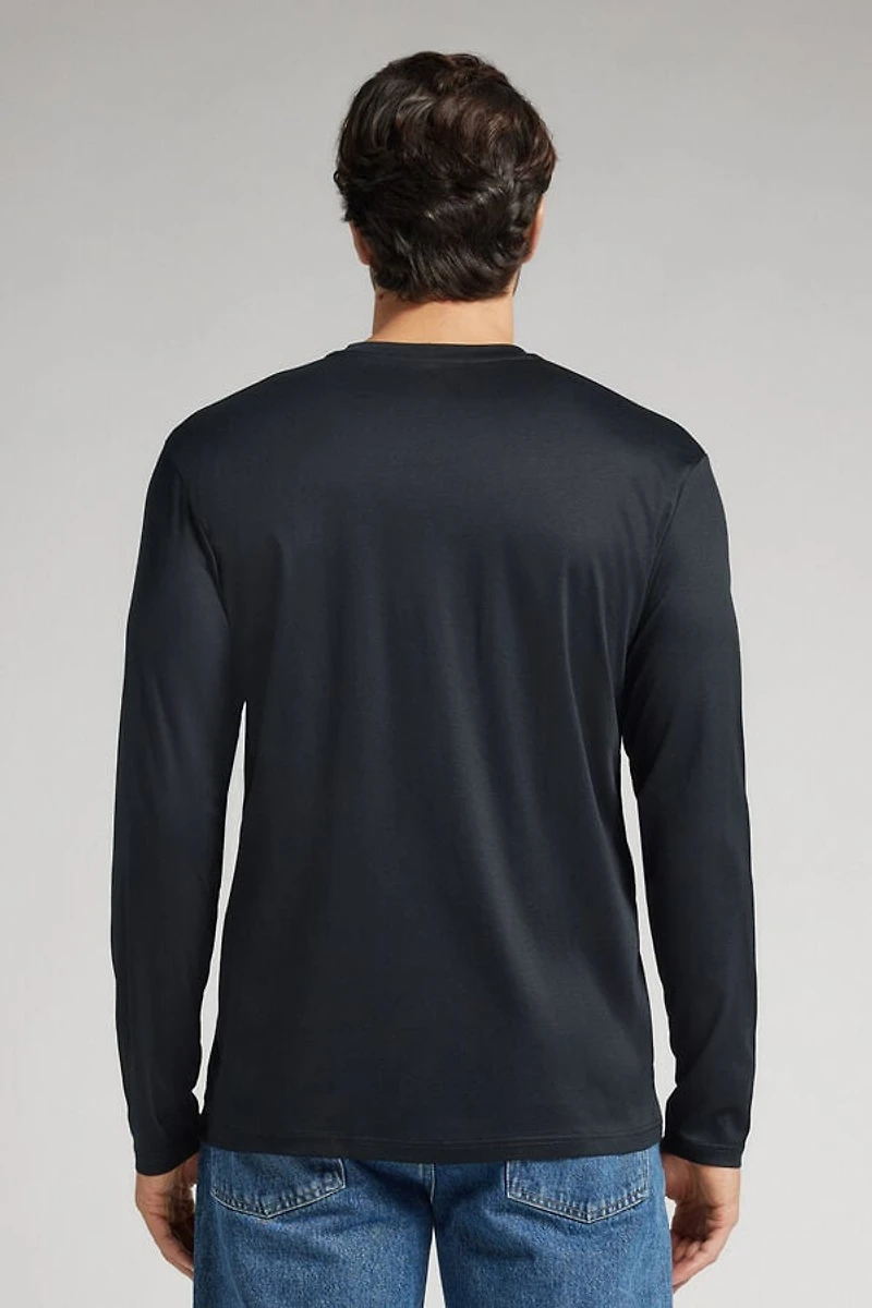 Long-Sleeved Top Premium Mercerized Cotton