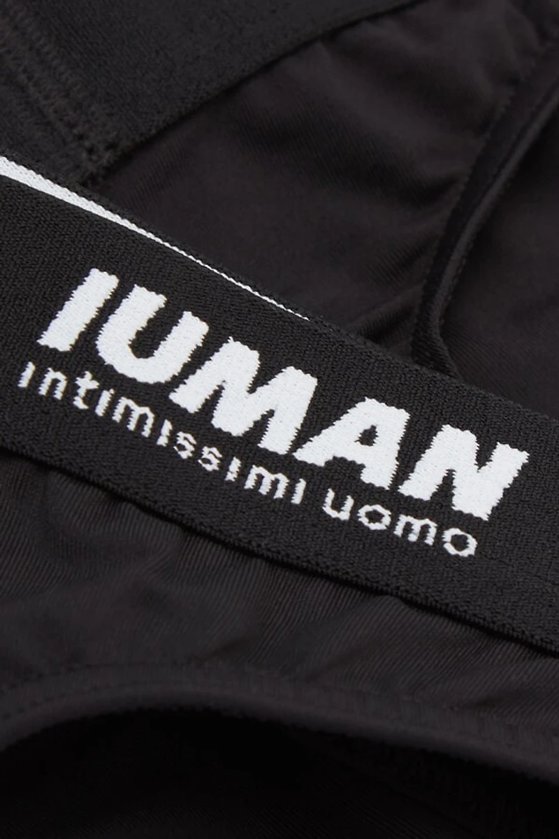 Microfiber Thong with Logo