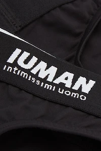 Microfiber Thong with Logo