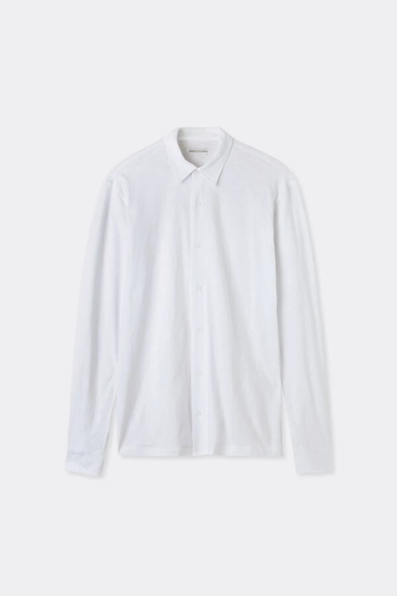 Slub Cotton Long Sleeve Shirt