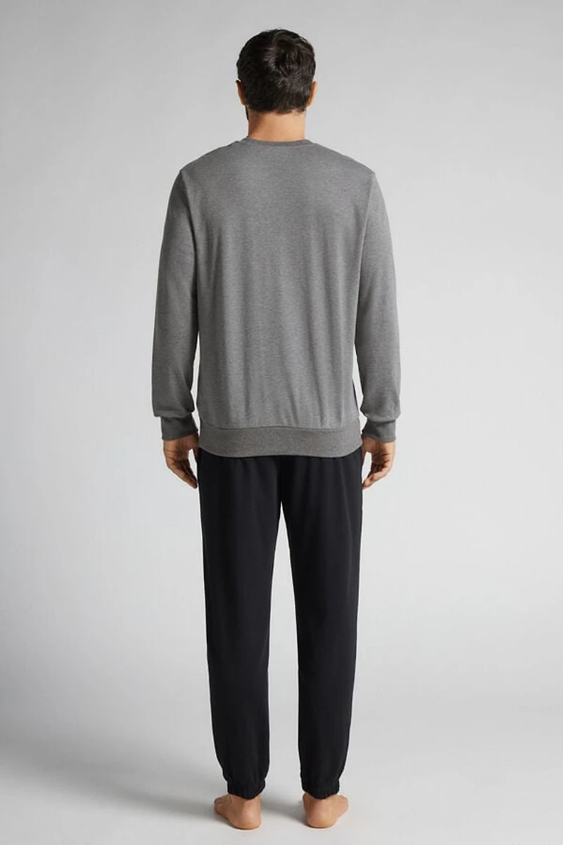 Panda Print Full Length Cotton Pajamas