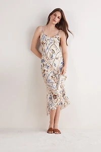 Italian Riviera Long Silk Nightgown